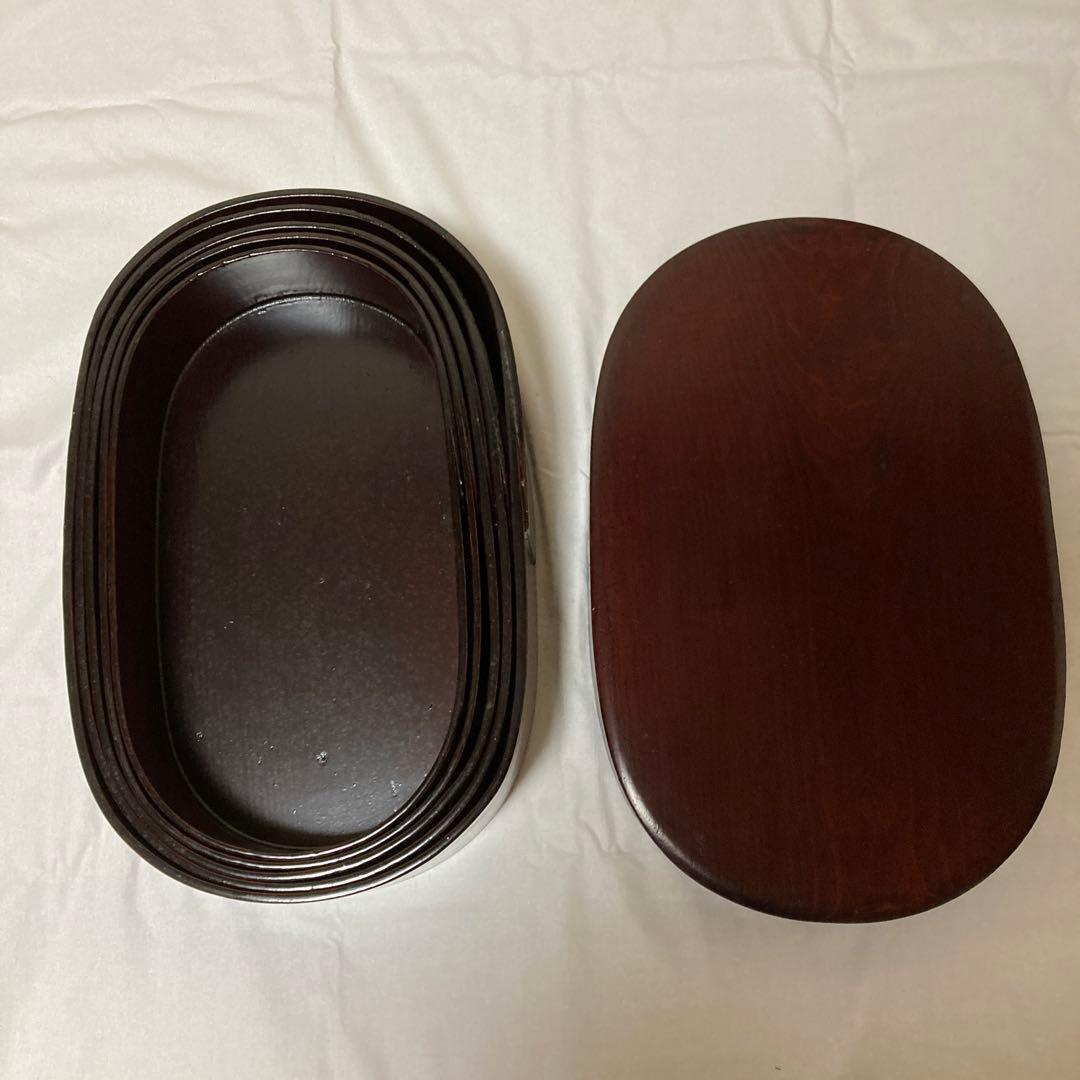 骨董　入子の物入れ　切溜　漆塗　わっぱ