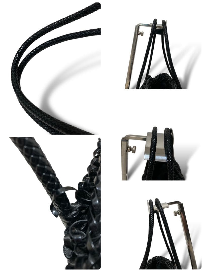 【美品】アンテプリマ　ワイヤーバッグ　トート　黒　手提げ　肩掛け　パーティー