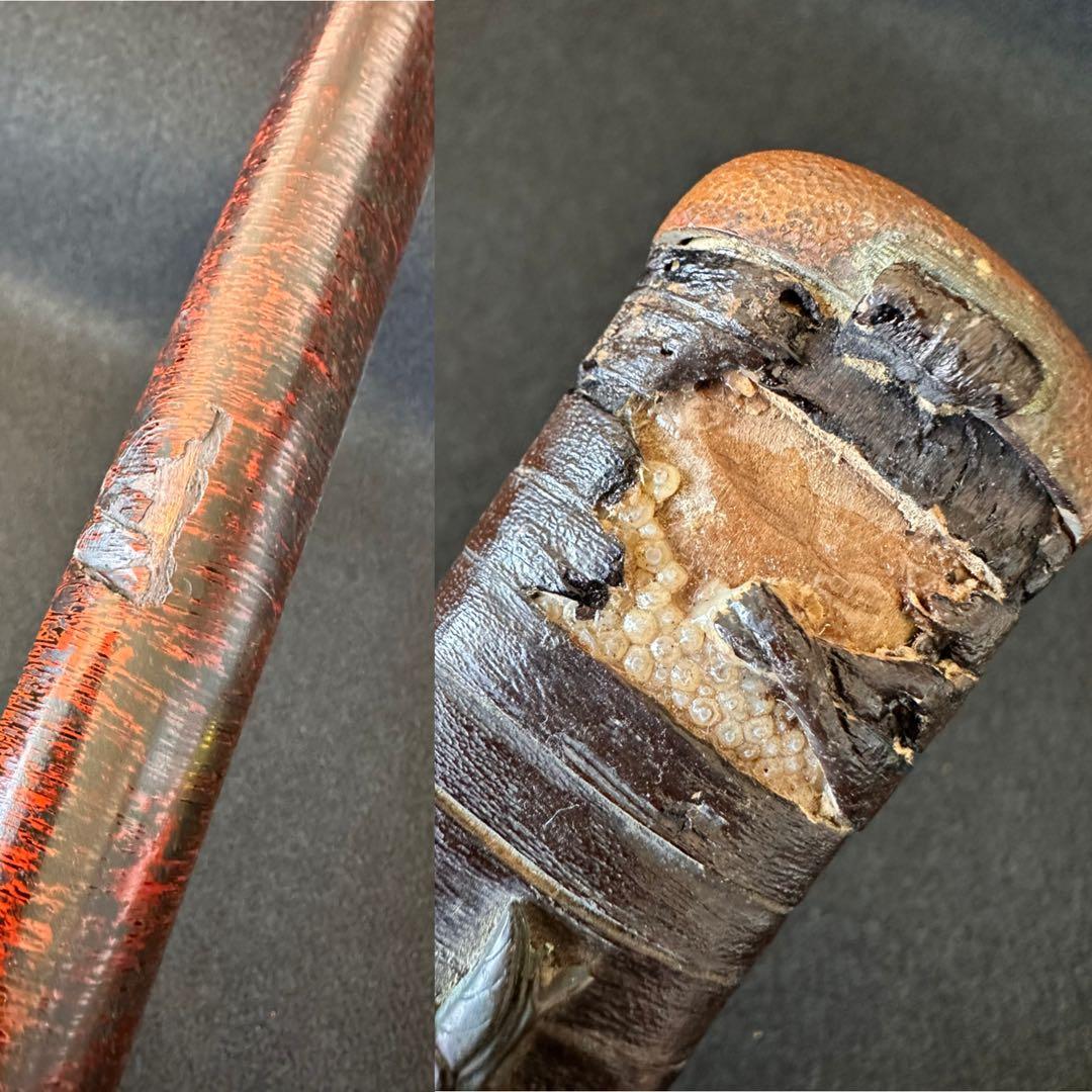 脇差時代拵え　残欠刃引合法カット品　日本刀　本歌　玉鋼日本刀　長さ約45cm A