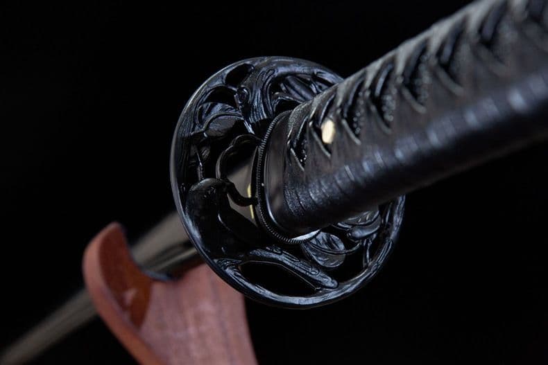 戦術刀 黒武者 古兵器 武具 刀装具　日本刀 鍛造打 鋼刀 冷兵器 護身工具