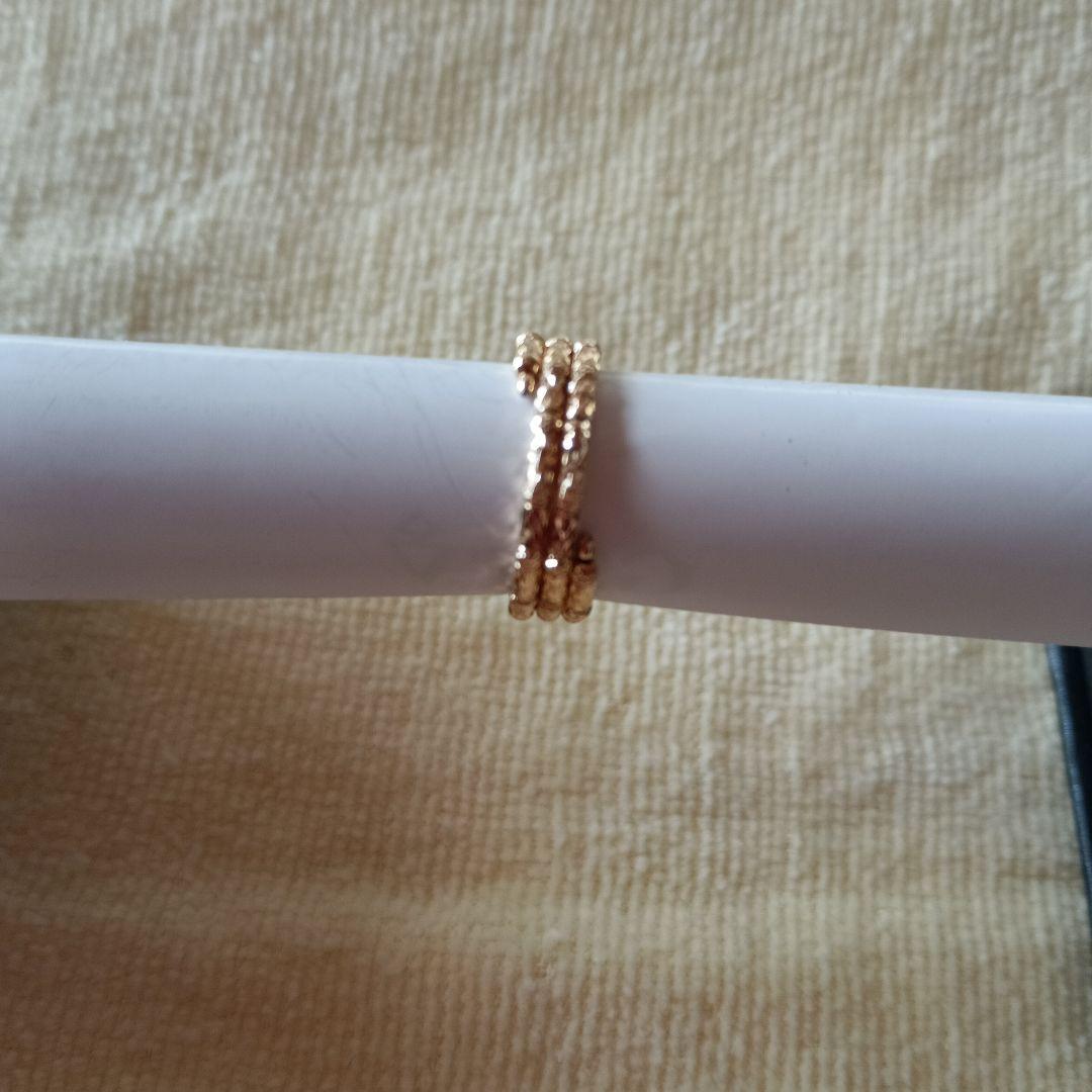 ＧＳＴＶK18YGクロスミラーカットフリーリング サイズ6～20