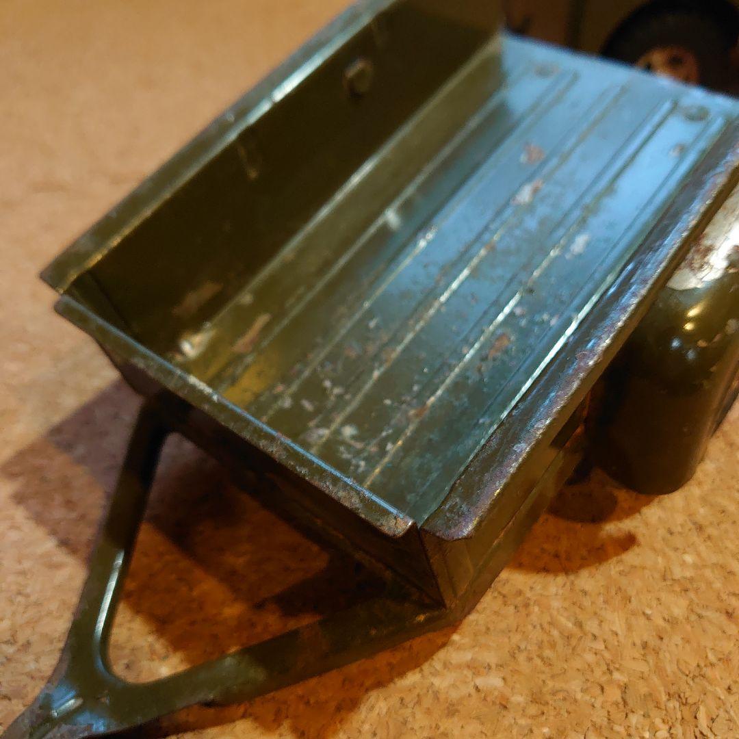 Tonka Jeep ブリキ ミニカー トレーラー付き