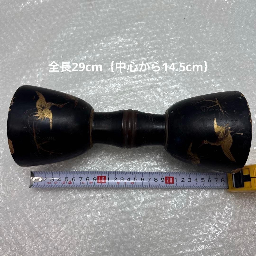 か*ろ様 小鼓　胴　鼓胴 鶴