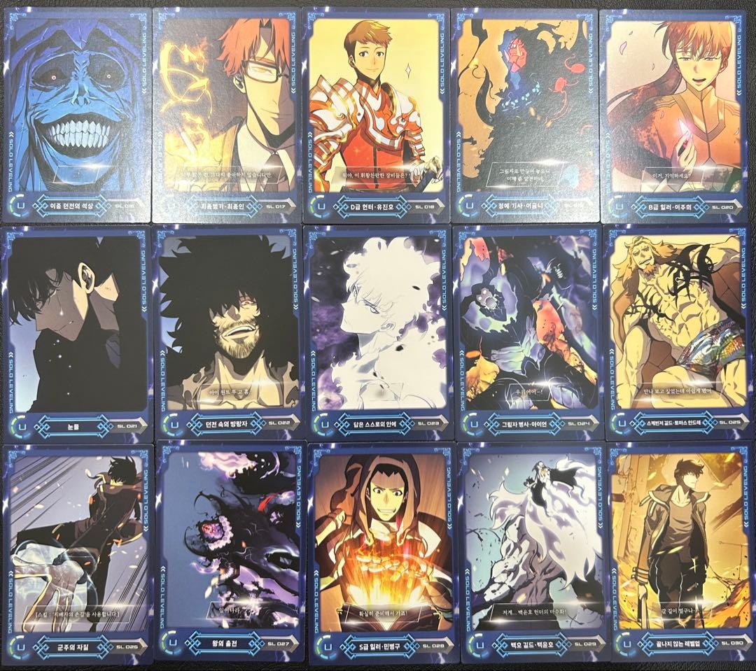 韓国 正規品 俺だけレベルアップな件 コレクションカード SR フルセット