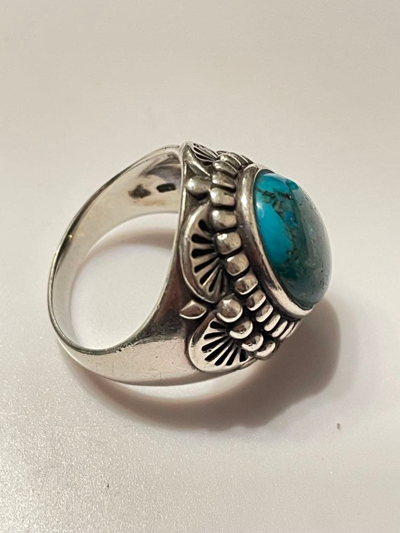 ★【90S】ターコイズ　リング　19号 silver925 ヴィンテージ★