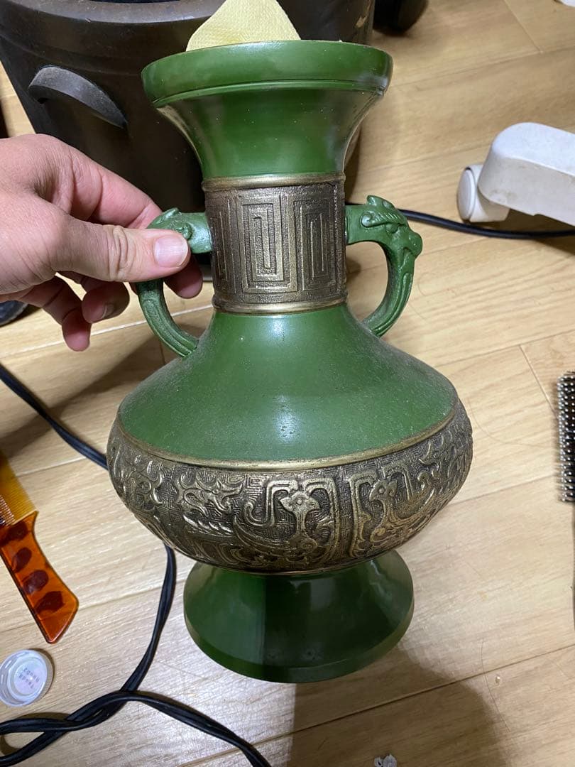 宮城陶器】希少 宮城正幸 陶器セット 酒器（花瓶）とゴブレット