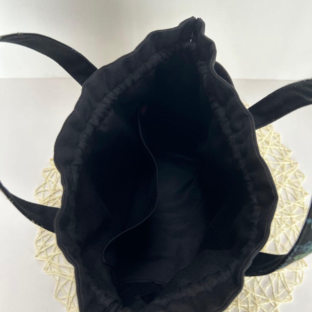 pjcクロッチ君　あおりポケット巾着バッグ　ハンドメイド