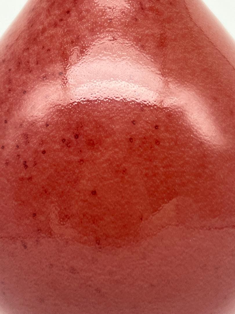 中国清朝 乾隆年製紅釉長頸瓶骨董 唐物 アンティーク 古美術品 骨董