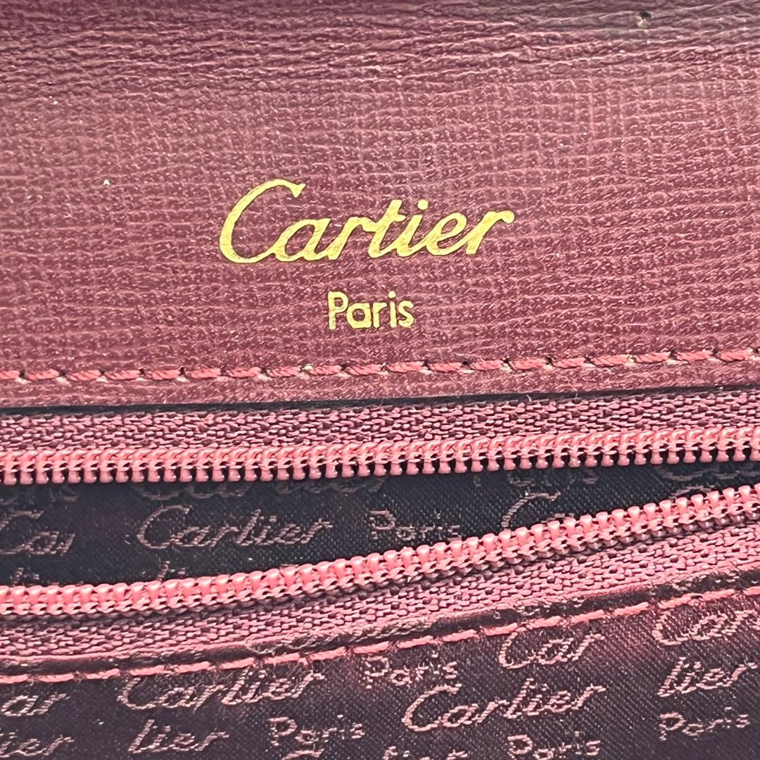 カルテイェ マストライン ターンロック ボックスカーフ ミニハンドバッグ 総柄