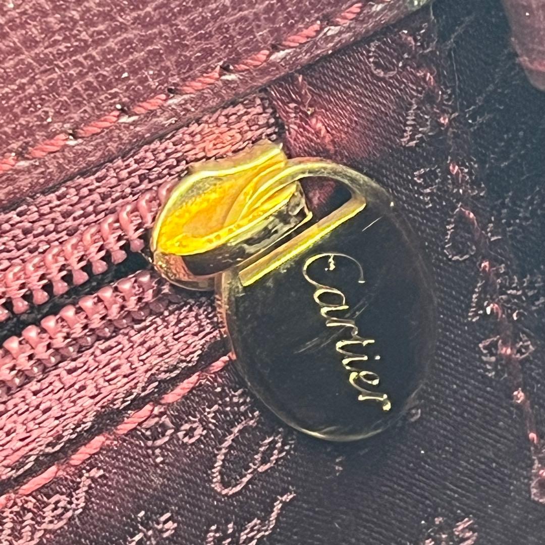 カルテイェ マストライン ターンロック ボックスカーフ ミニハンドバッグ 総柄