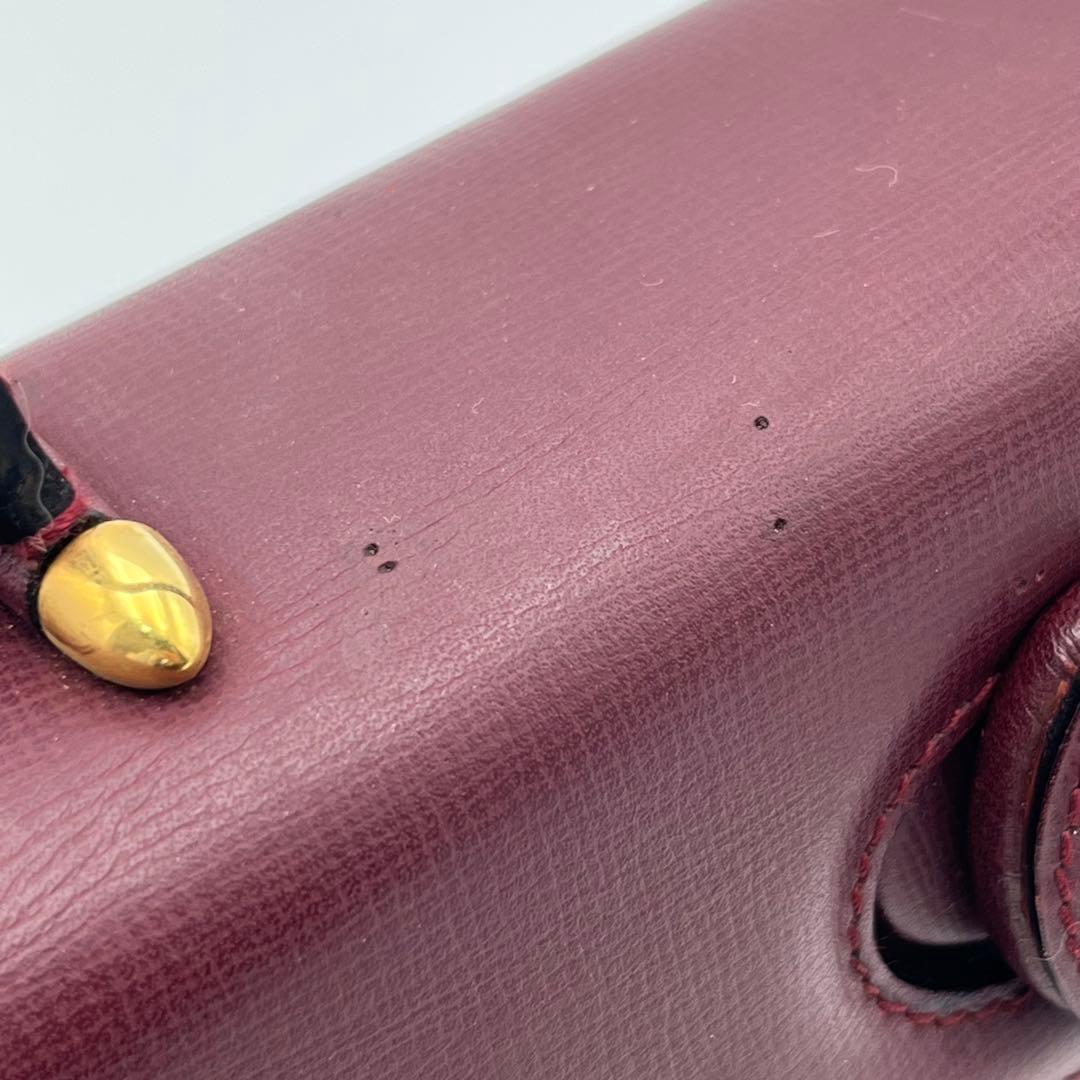 カルテイェ マストライン ターンロック ボックスカーフ ミニハンドバッグ 総柄