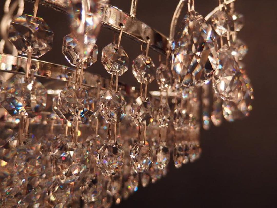 値下】クリスタルシャンデリア 多層構造