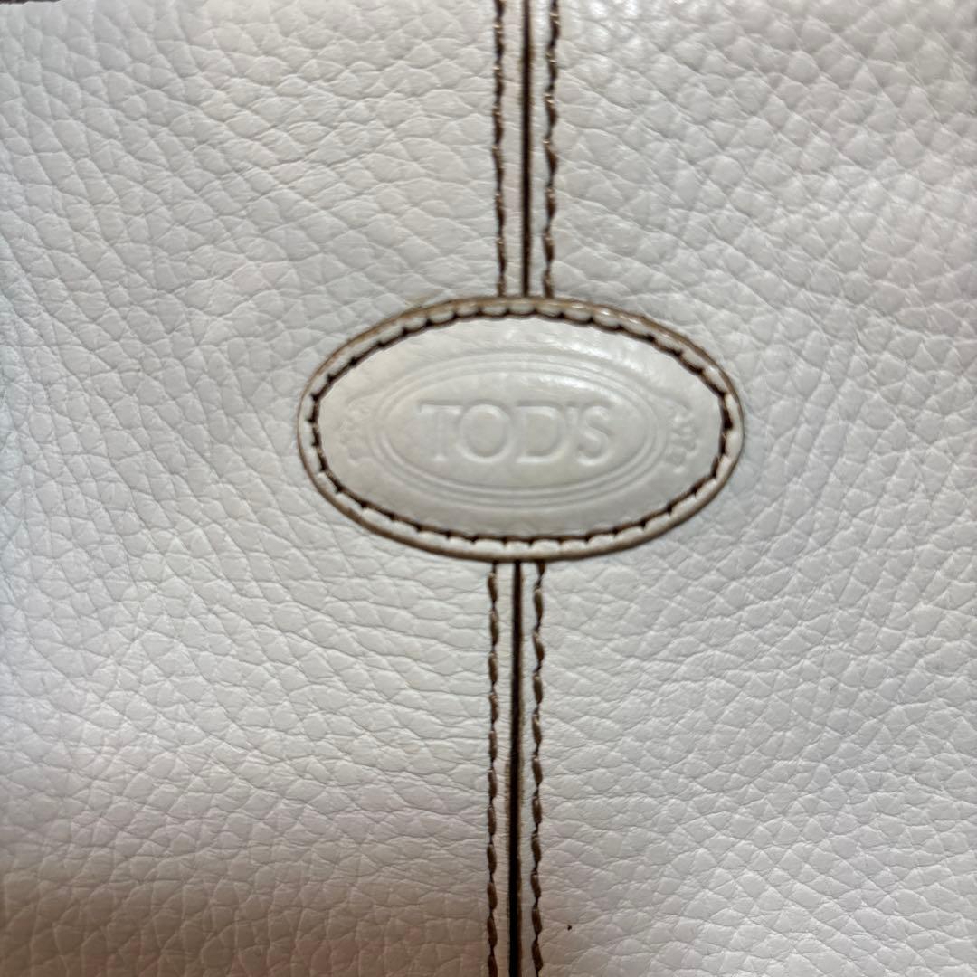 専用　TOD'S ホワイトレザー ハンドバッグ美品