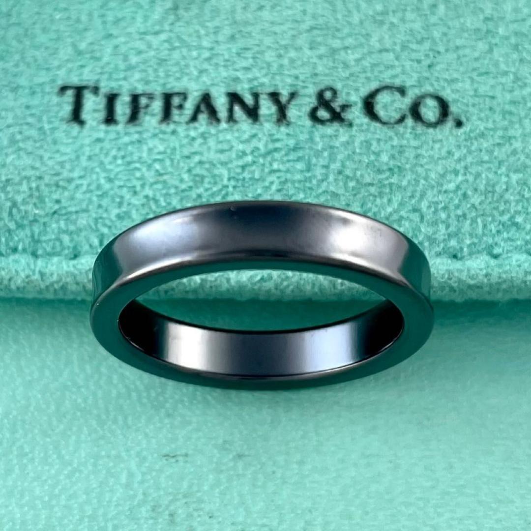 ティファニー 15号 1837 ナロー リング ブラック チタン XP6fe