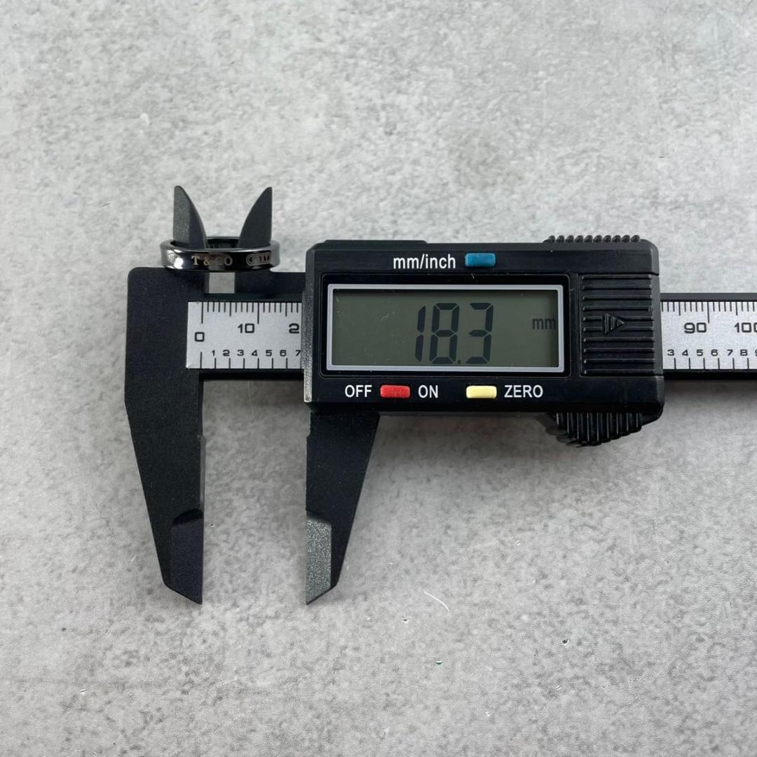 ティファニー 15号 1837 ナロー リング ブラック チタン XP6fe