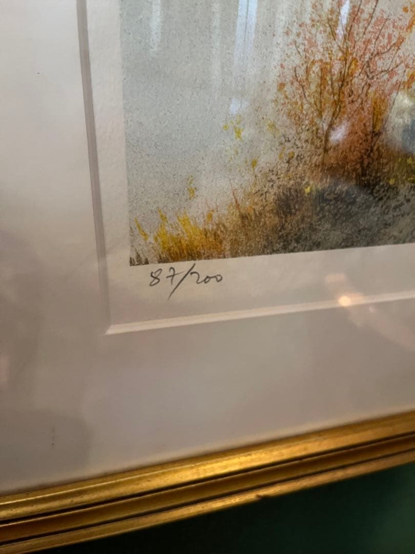 絵画 水彩画 リトグラフ