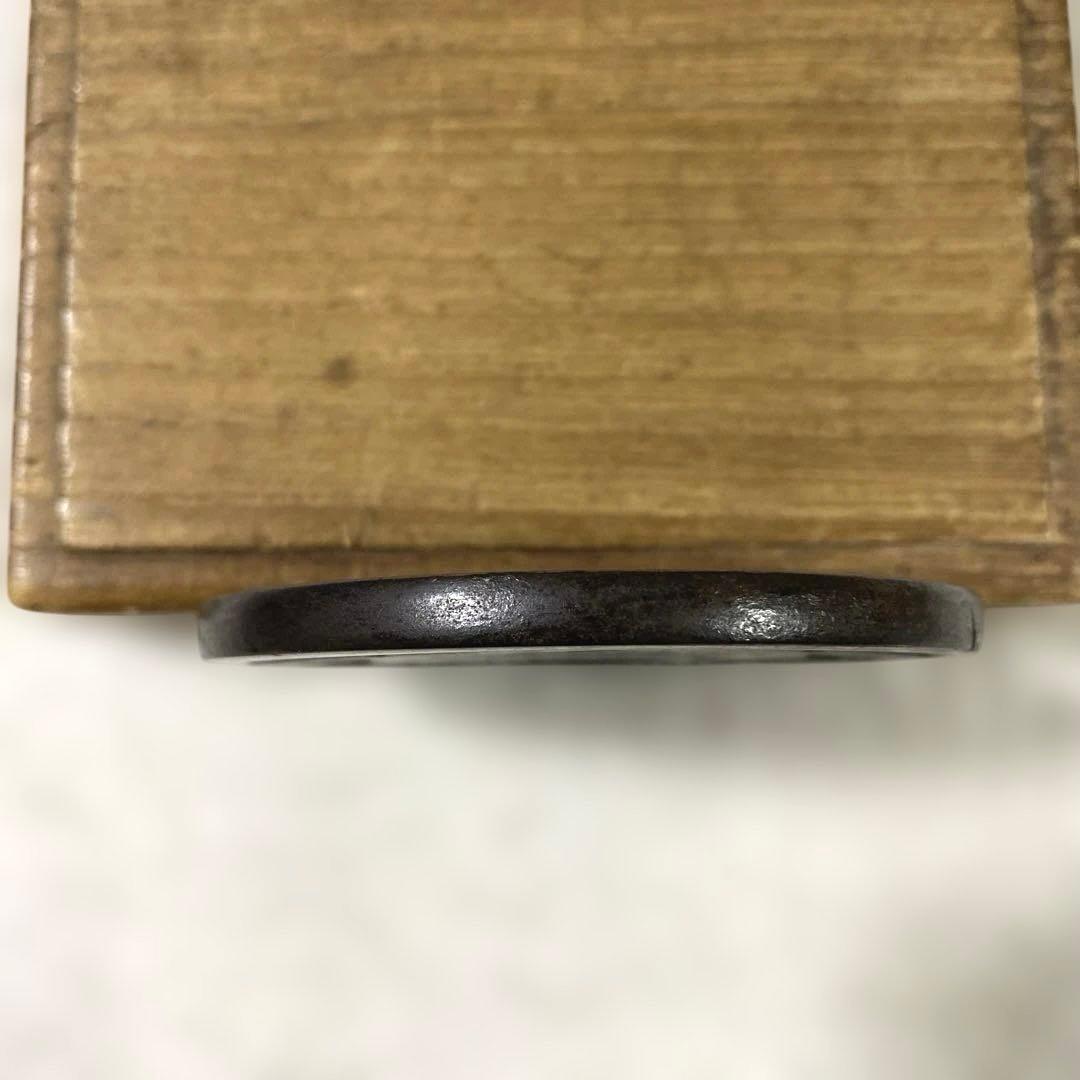 B-62 鍔　鉄地　武具　刀装具　日本　骨董品　時代物　美術品　工芸品