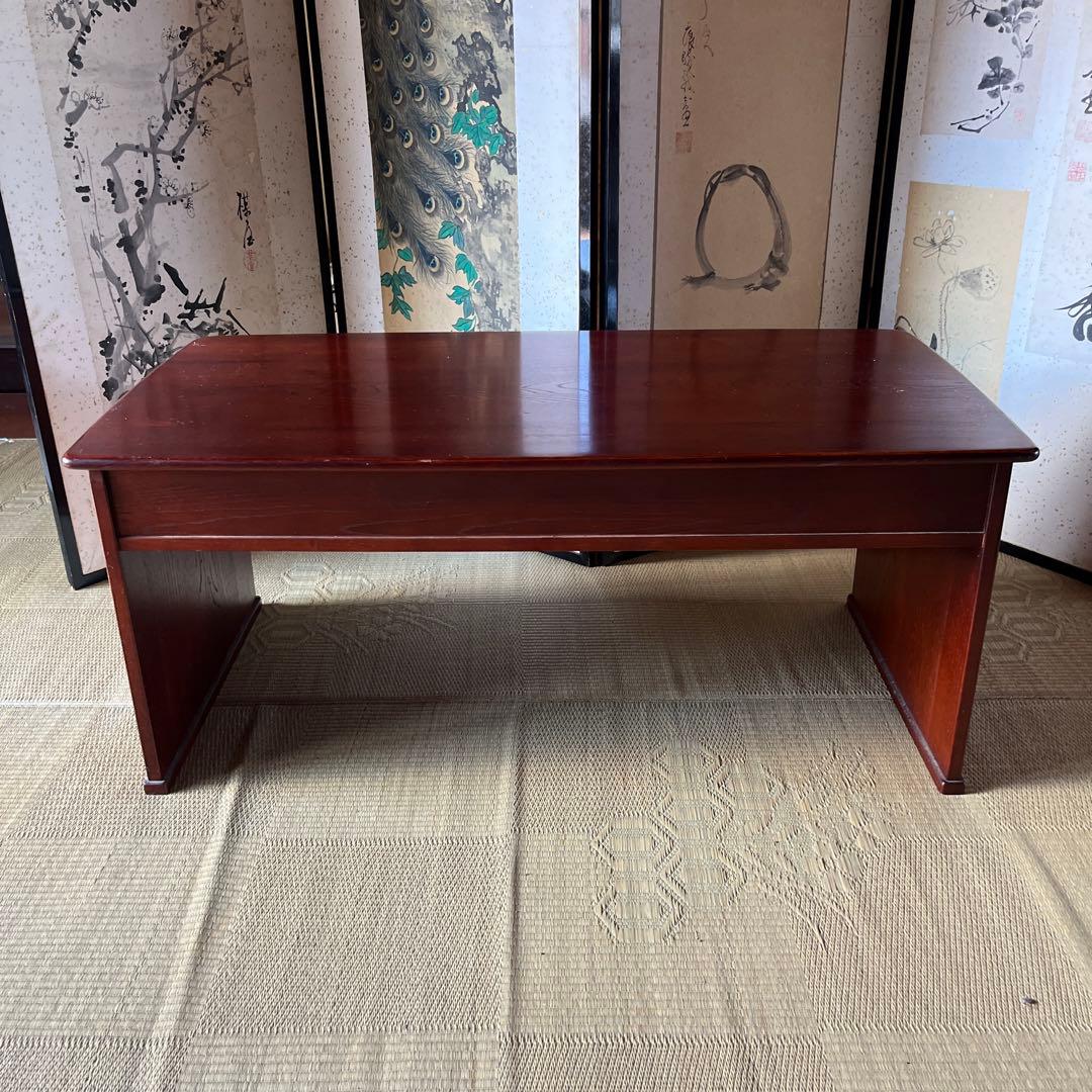 ケヤキ材 レトロ 文机 寺子屋 アンティーク 文机 ローテーブル 大正