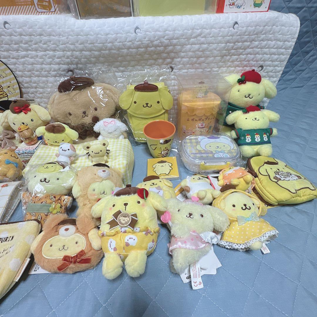 サンリオ❣️激レア　ポムポムプリン　ぬいぐるみ　チェスト　ポーチ　タオル　おまとめ