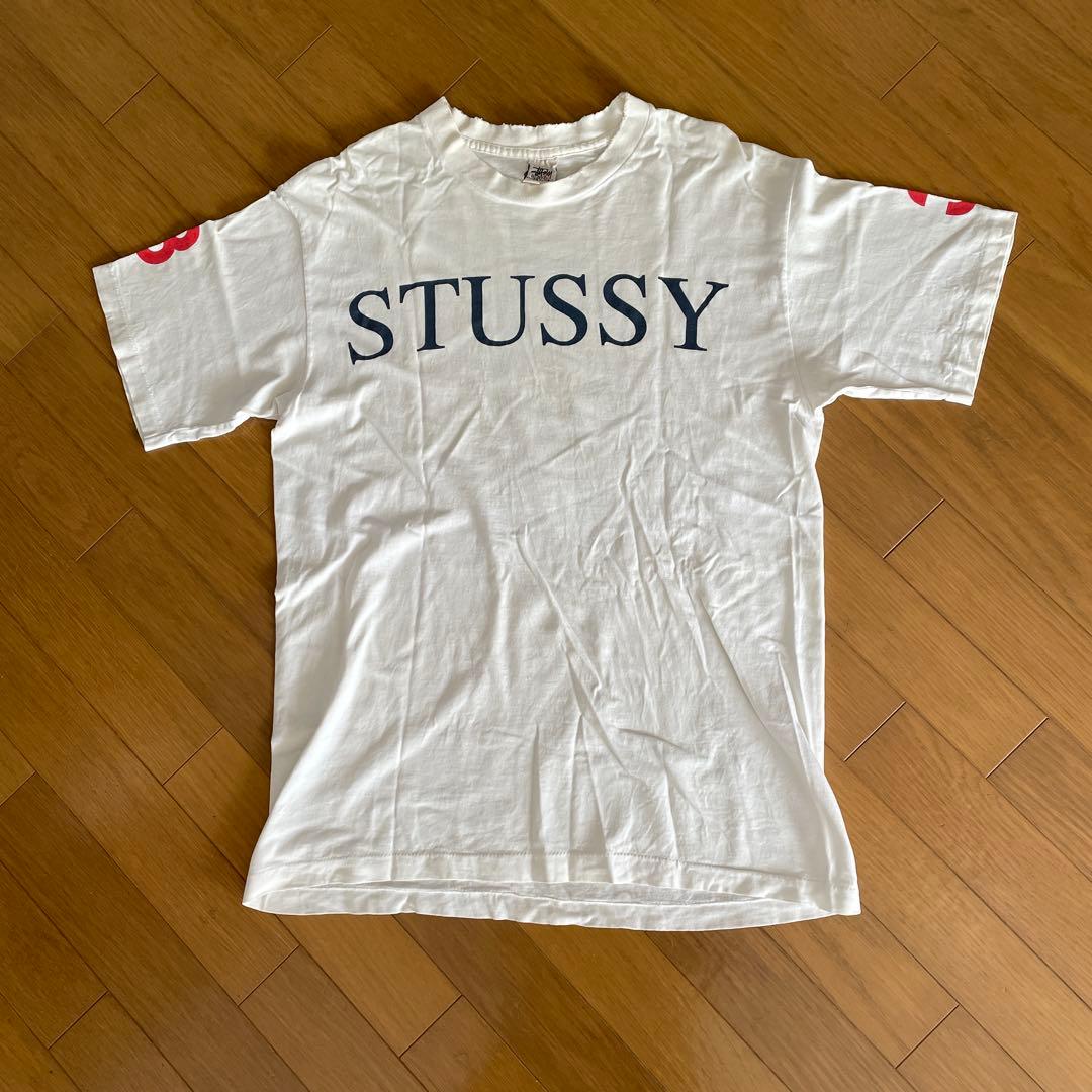 OLD STUSSY 90年台前期白タグ 白TシャツLサイズ - メルカリ