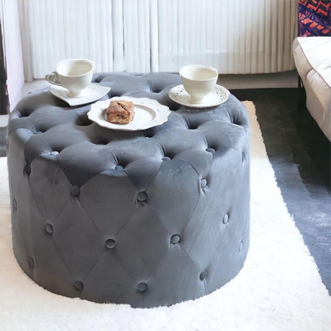 ラウンドスツール　テーブル　韓国　ロココ調