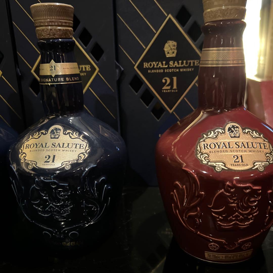 ROYAL SALUTE 21年 ブレンデッドスコッチウイスキー 空瓶箱付き