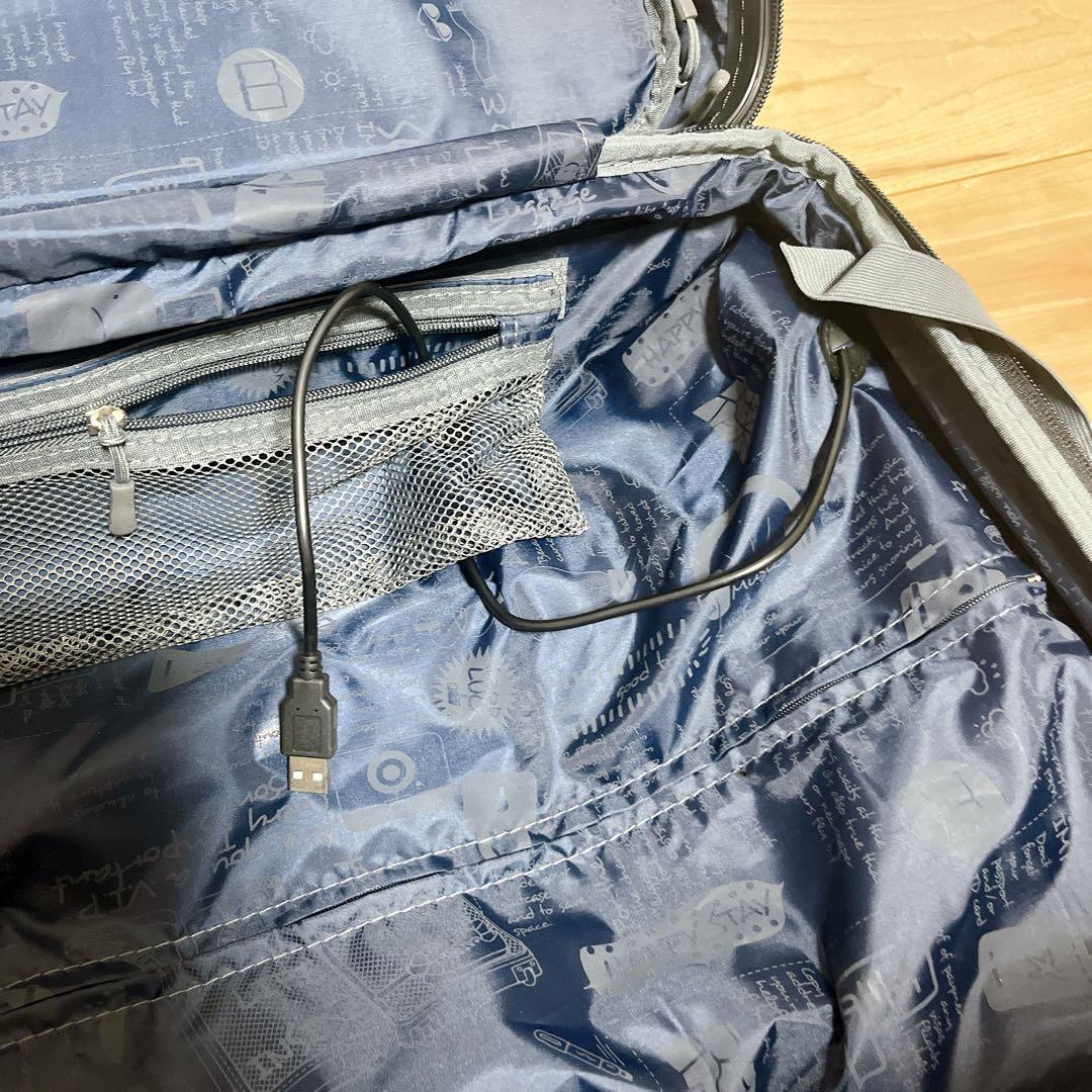 静音】FREQUENTER Malie キャリーケース 34L グレー