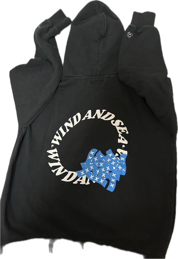 希少Lサイズ WINDANDSEA GODSELECTIONコラボパーカー