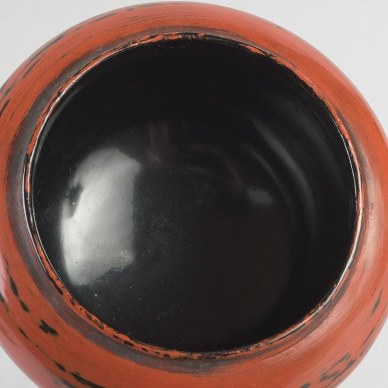 茶道具 青紫園造 根来塗 正倉院御物薬壷形 茶入 共箱