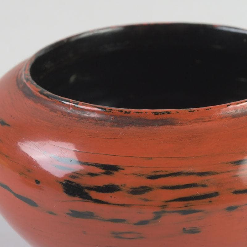 茶道具 青紫園造 根来塗 正倉院御物薬壷形 茶入 共箱