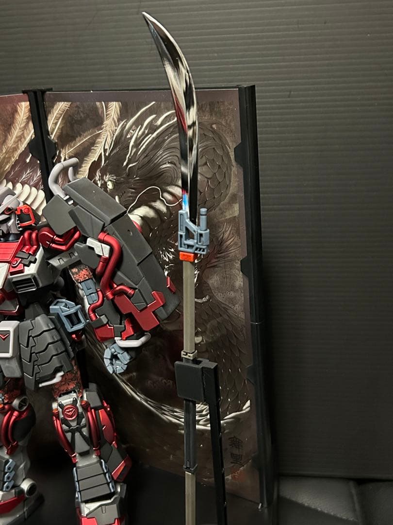 ＭＧ 1/100 真武者頑駄無 戦国の陣 黒衣大鎧 塗装品