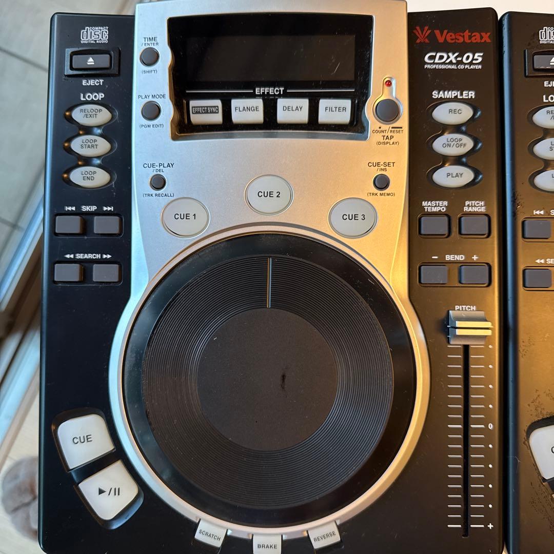 すぐに始めるCDJセット】Vestax CDX-05 とミキサーのDJ機器一式