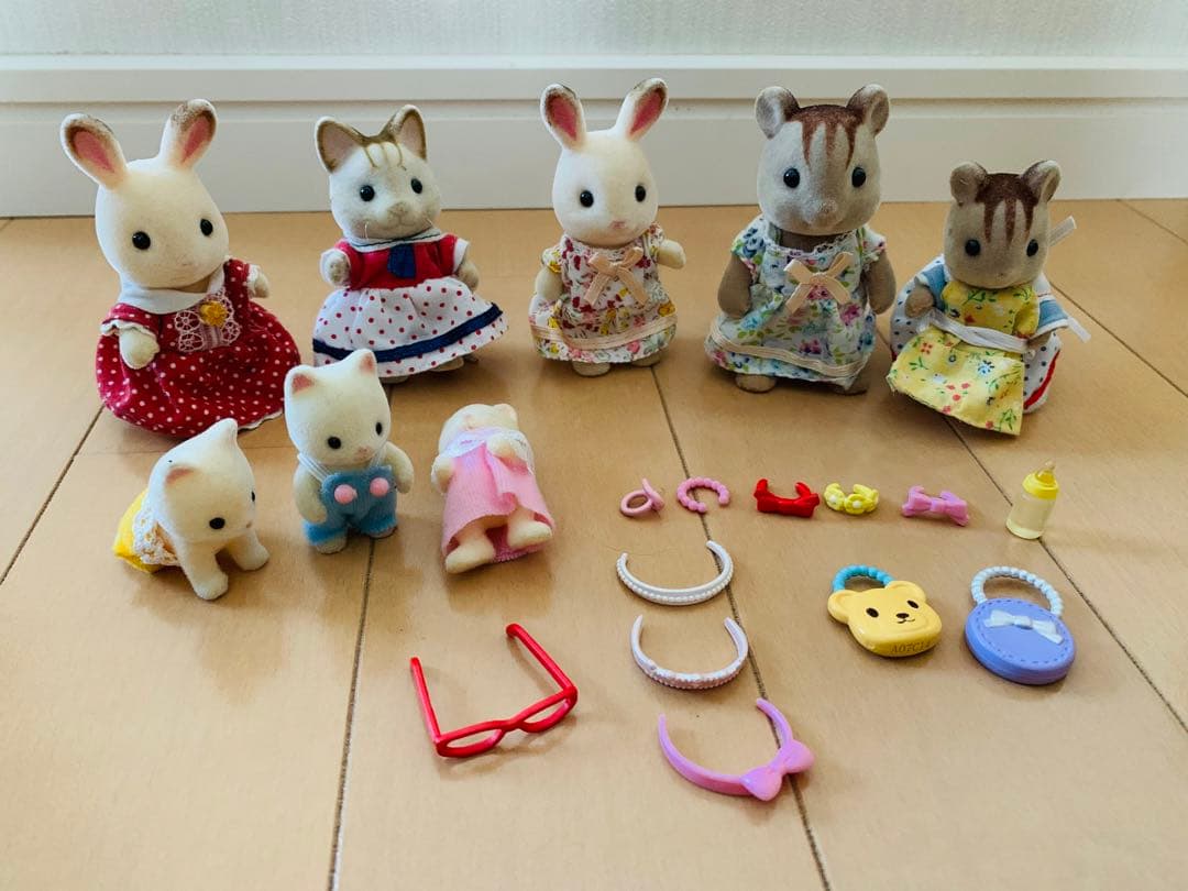 シルバニアファミリー　あかりの灯る大きなお家と家具セット