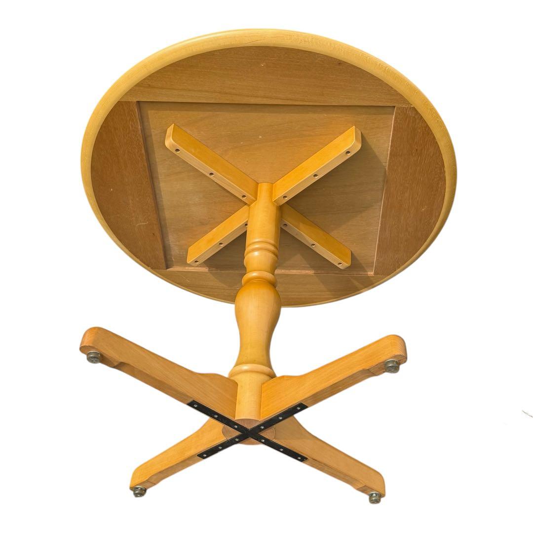 HR698 秋田木工 ダイニングテーブル 丸型テーブル ナラ材 IDC大塚家具