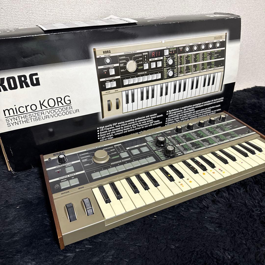 ビンテージ KORG MICROKORG シンセサイザー ミニ 箱付き レア ビンテージ KORG MICROKORG シンセサイザー ミニ 箱付き レア