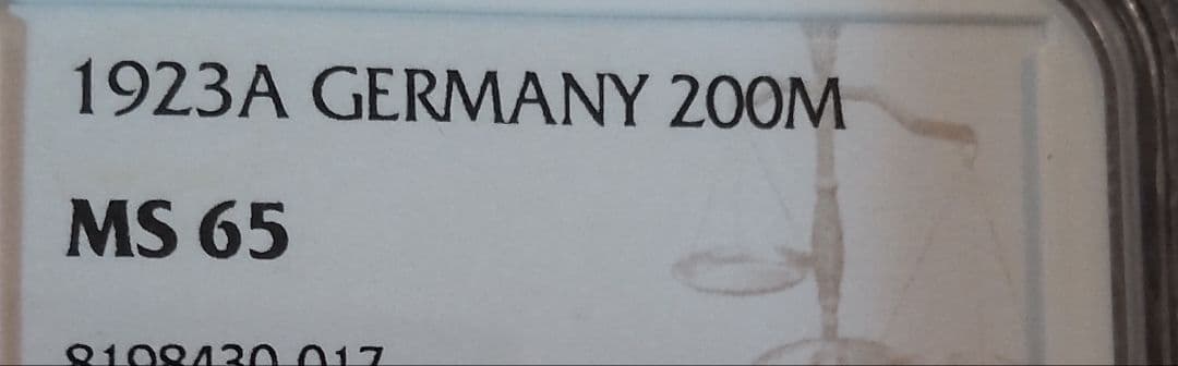 ✨2枚セット！NGC MS65 1923A 独200、500マルク✨