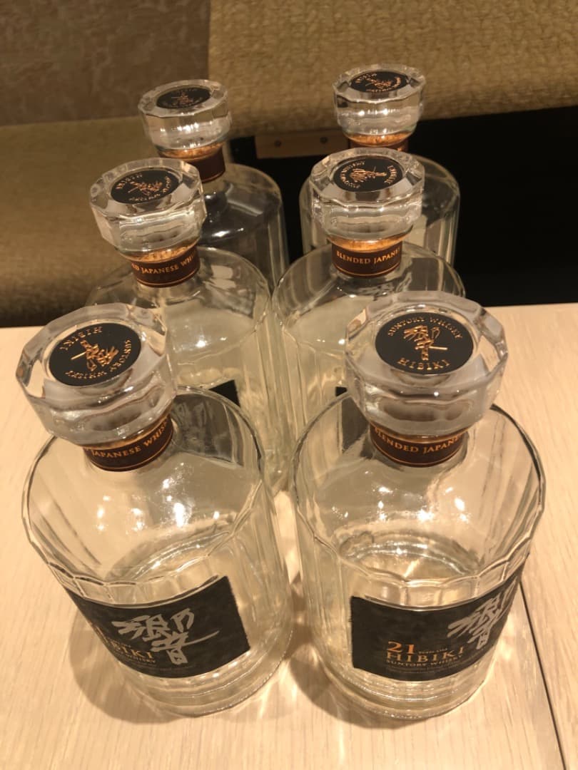 響21年 空瓶6本セット 箱なし サントリー響 21年 空き瓶