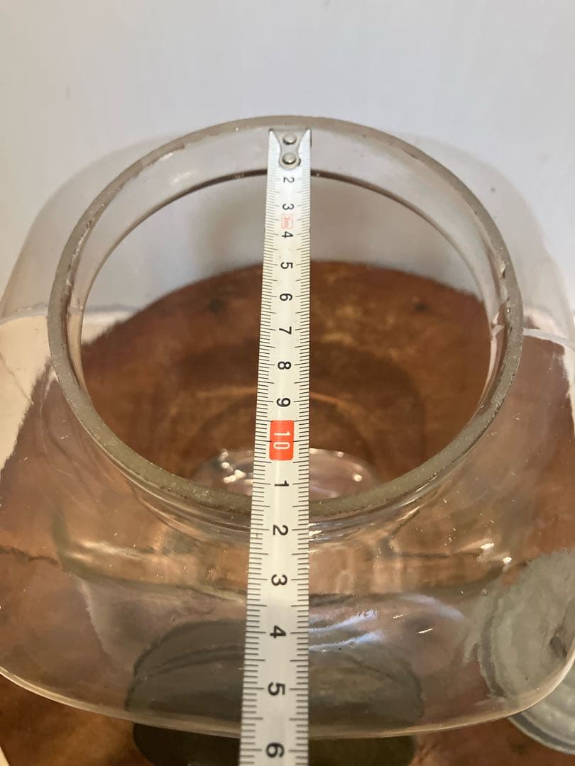 存在感抜群！アルミ開閉蓋付きの煙草陳列用ガラス瓶◇たばこ瓶◇