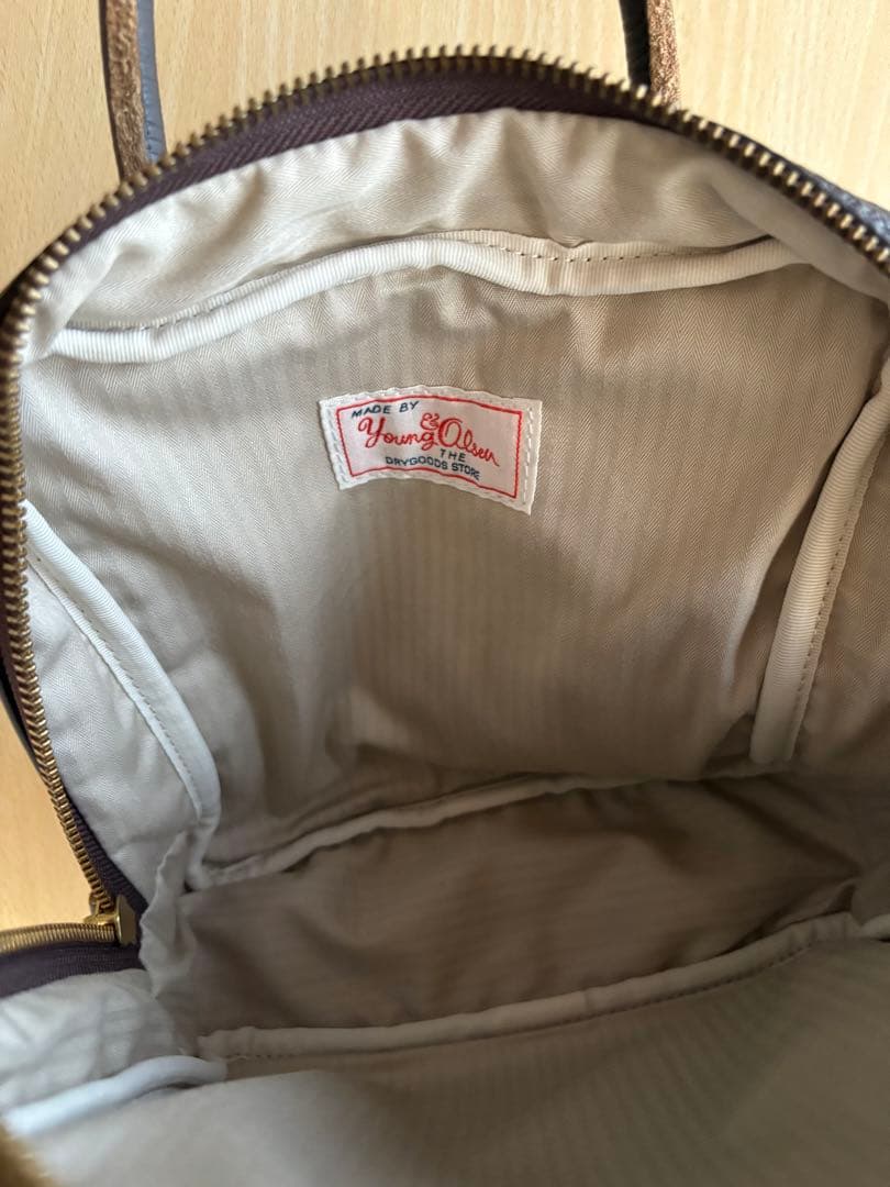 ヤングアンドオルセン ☆フレームワーク別注 ボトルバッグ ☆ブラウン