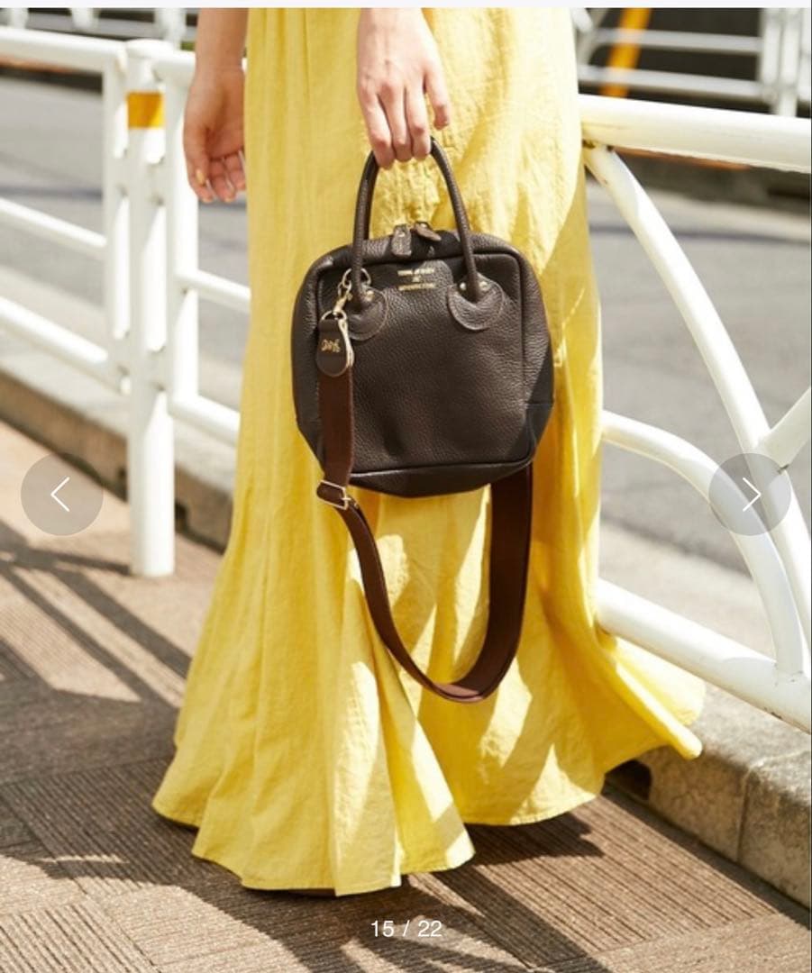 ヤングアンドオルセン ☆フレームワーク別注 ボトルバッグ ☆ブラウン