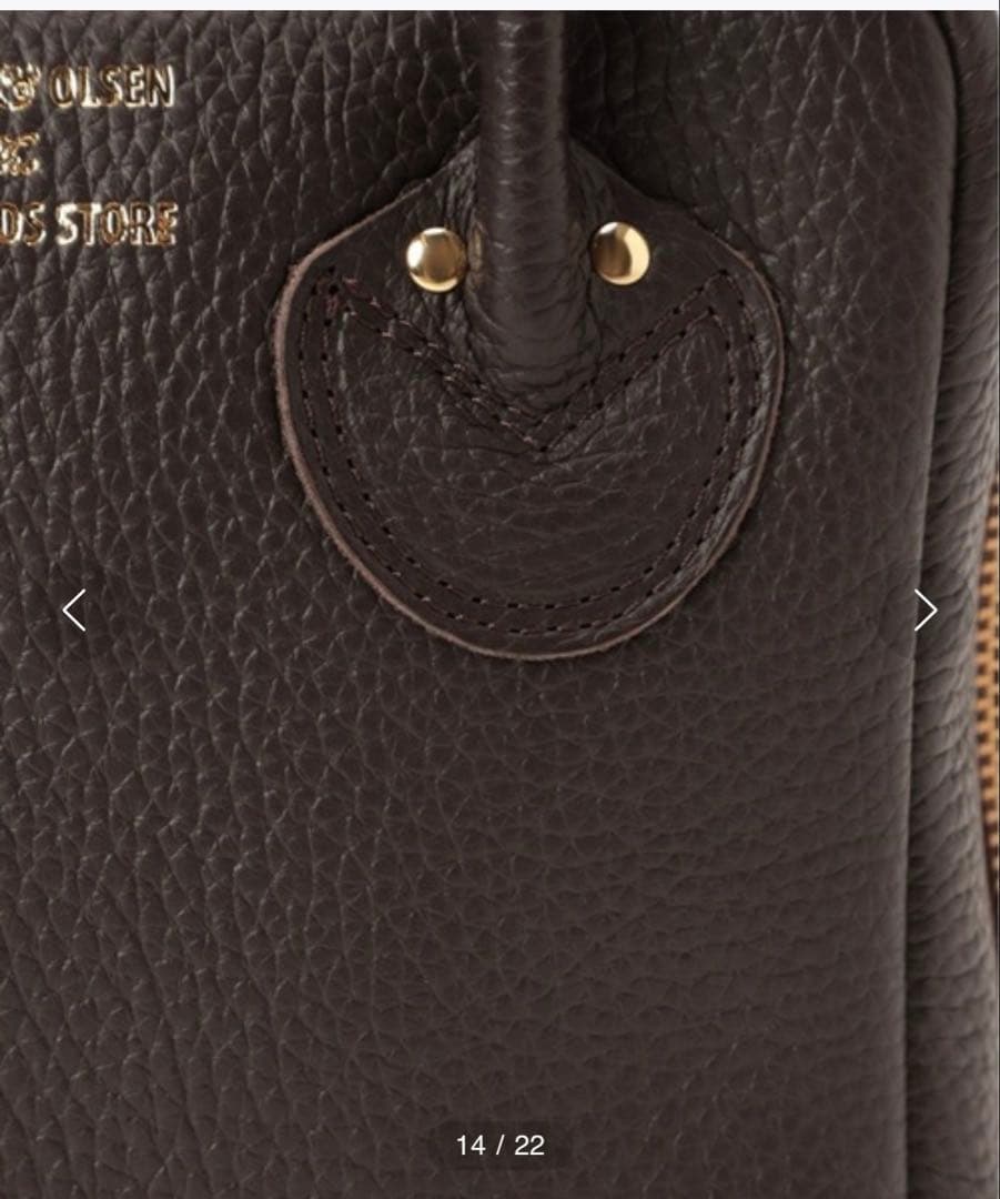 ヤングアンドオルセン ☆フレームワーク別注 ボトルバッグ ☆ブラウン