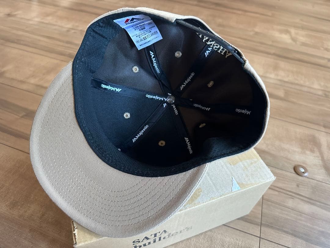 佐田ビルダーズ キャップ Majestic L 59〜62cmサイズ ベージュ SATA