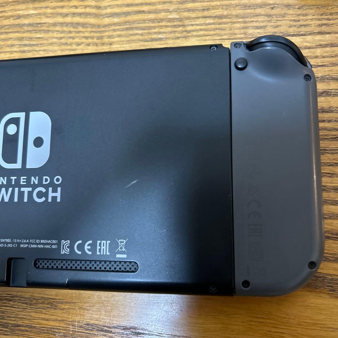 【美品】即日発送！Nintendo Switchグレー本体、SDカード付き！