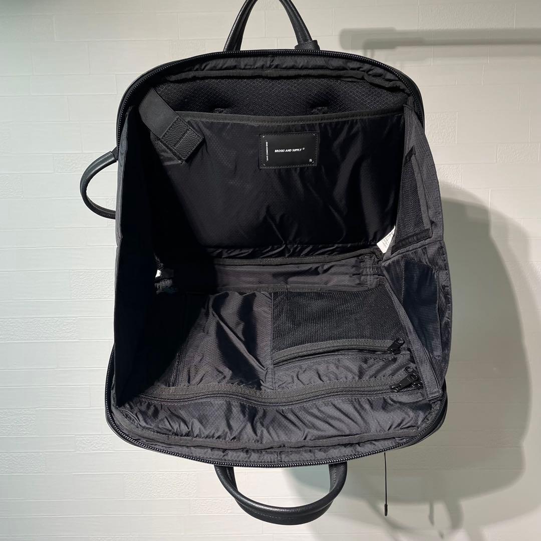 BROSKI 防水 本革 メンズ ビジネス ブリーフリュック