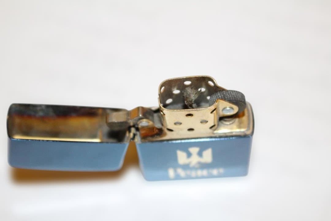 Blue Zippo Peace ライター チタン