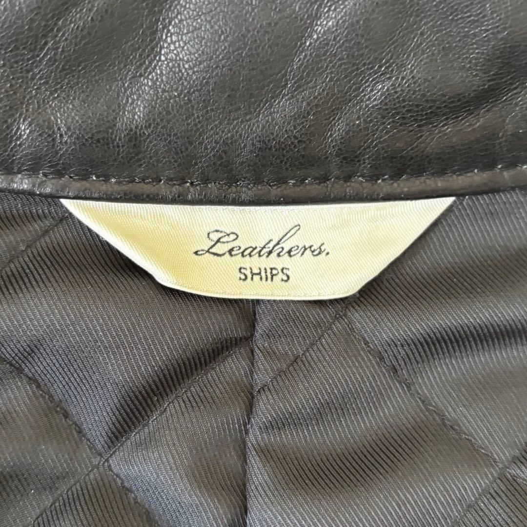 SHIPS✨ラムレザーシングルライダース THERMOLITE 近年モデル S - メルカリ