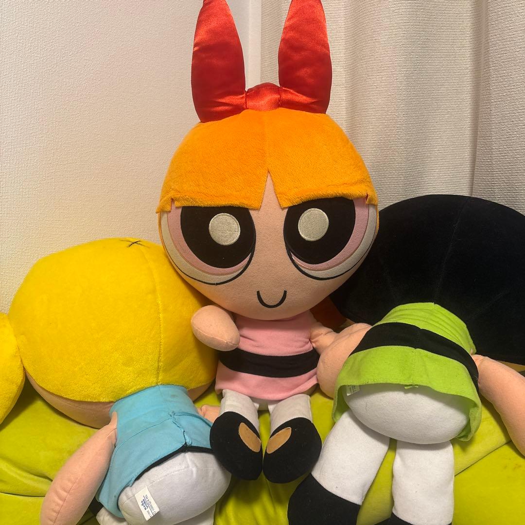 パワーパフガールズ ぬいぐるみ 2001年製巨大ぬいぐるみ3体セット