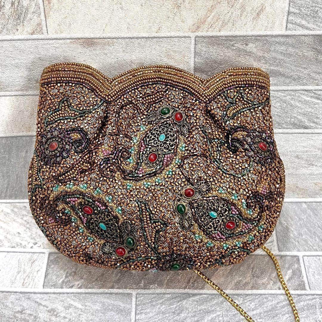 皇室御用達✨ LUMYはしもと ビーズバッグ ポシェット ヴィンテージ レトロ