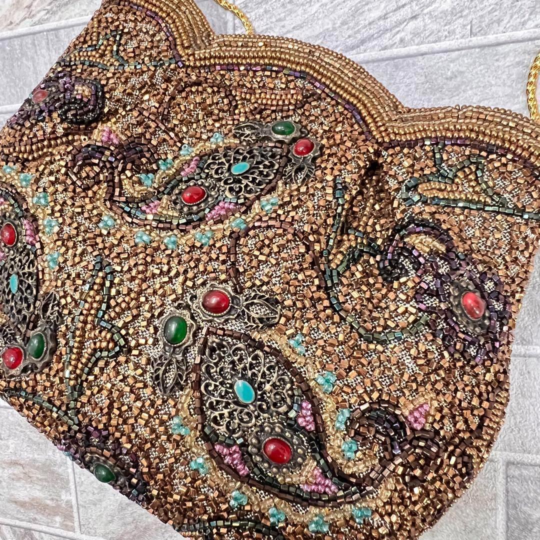 皇室御用達✨ LUMYはしもと ビーズバッグ ポシェット ヴィンテージ レトロ