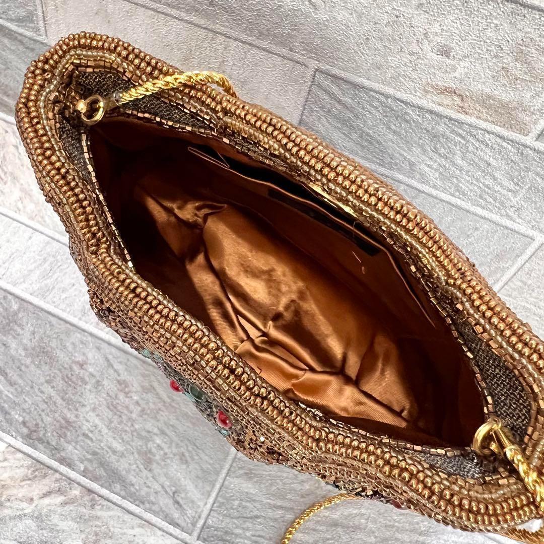 皇室御用達✨ LUMYはしもと ビーズバッグ ポシェット ヴィンテージ レトロ